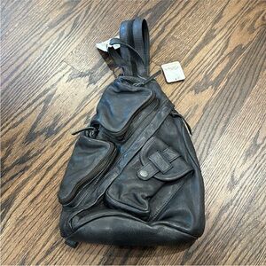 We The Free Black Leather Bag